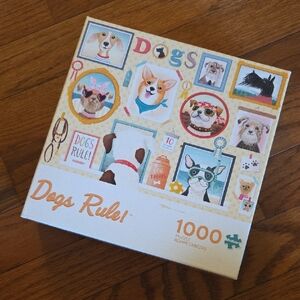 1000 Piece Puzzle - Colorful Dog Designs